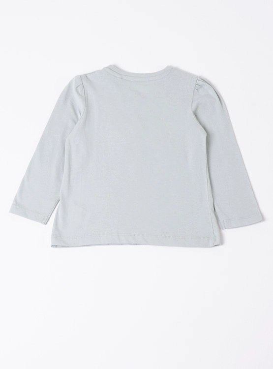 POLERA MANGA LARGA ALGODÓN NIÑA BABY HARVEST APLICACIÓN PETALOS - 2