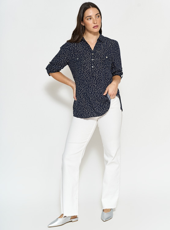 BLUSA MANGA 3/4 MUJER CACHAREL ESTAMPADA - 4