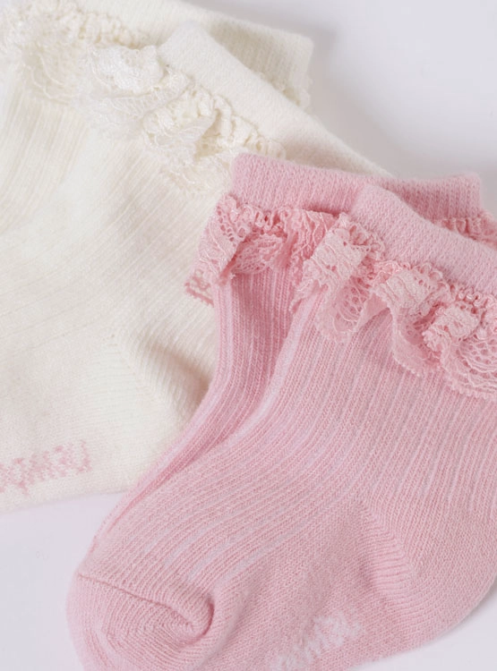 PACK 2 CALCETINES UNISEX BABY HARVEST ROSADO VUELOS - 3
