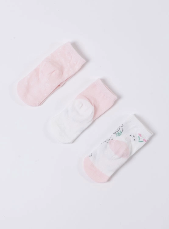 PACK 3 CALCETINES UNISEX BABY HARVEST ROSADO JACQUARD - 2