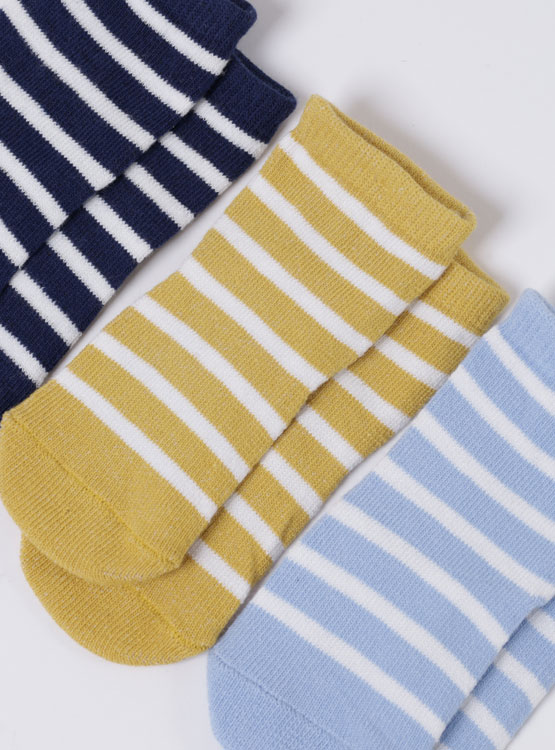 PACK 3 CALCETINES UNISEX BABY HARVEST MULTICOLOR RAYAS - 3