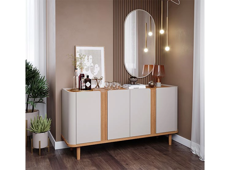 BUFFET DECOCASA EVA OFF WHITE NATURAL - 4