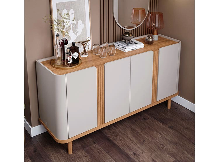 BUFFET DECOCASA EVA OFF WHITE NATURAL - 5