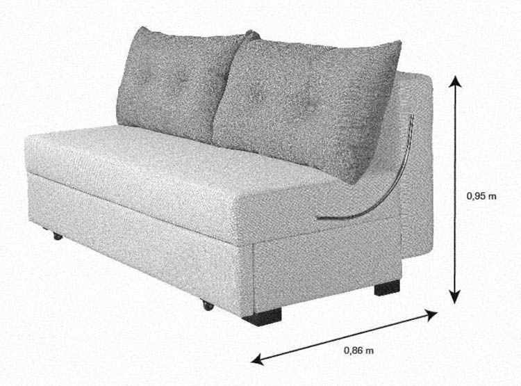 SOFÁ CAMA DECOCASA SAN FRANCISCO T23 - 6