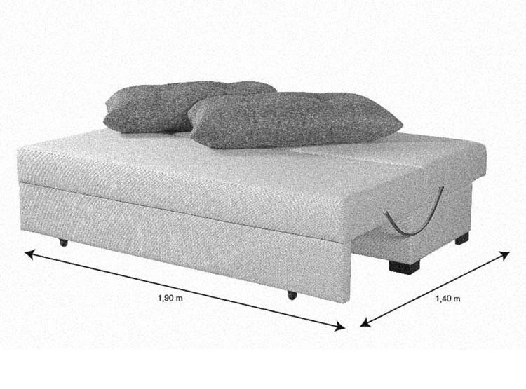 SOFÁ CAMA DECOCASA SAN FRANCISCO T23 - 7