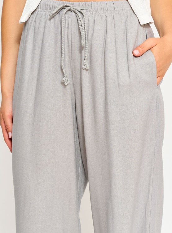 PANTALÓN LINO REGULAR MUJER INDEX - 4