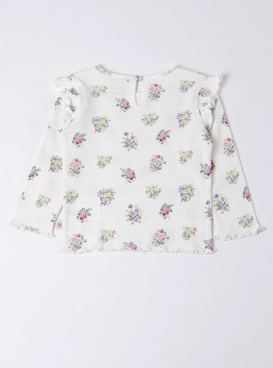 POLERA MANGA LARGA ALGODÓN NIÑA BABY HARVEST RIB ESTAMPADA - 2