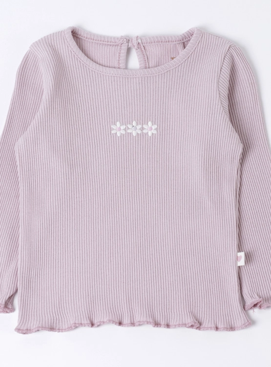 POLERA MANGA LARGA ALGODÓN NIÑA BABY HARVEST BORDADO - 3