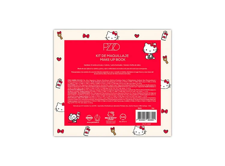 KIT DE MAQUILLAJE MAKE UP BOOK HELLO KITTY - 3