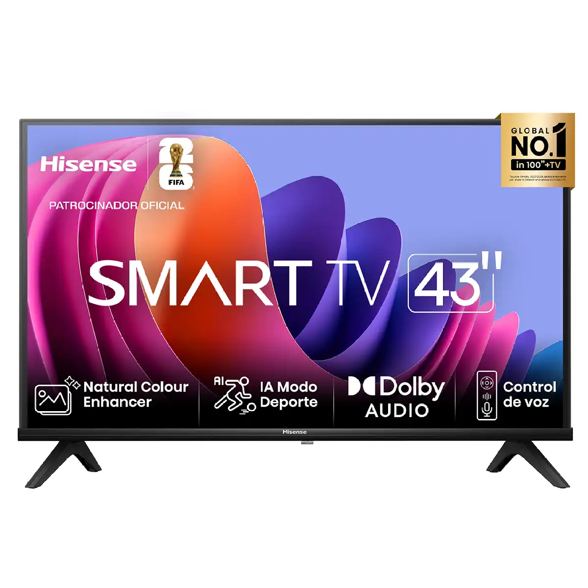 SMART TV HISENSE LED 4K UHD 43” 43A6N