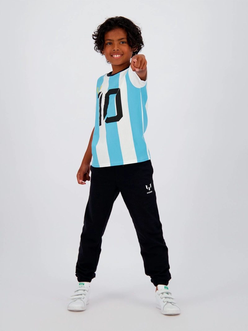 POLERA MANGA CORTA NIÑO MESSI GOAT