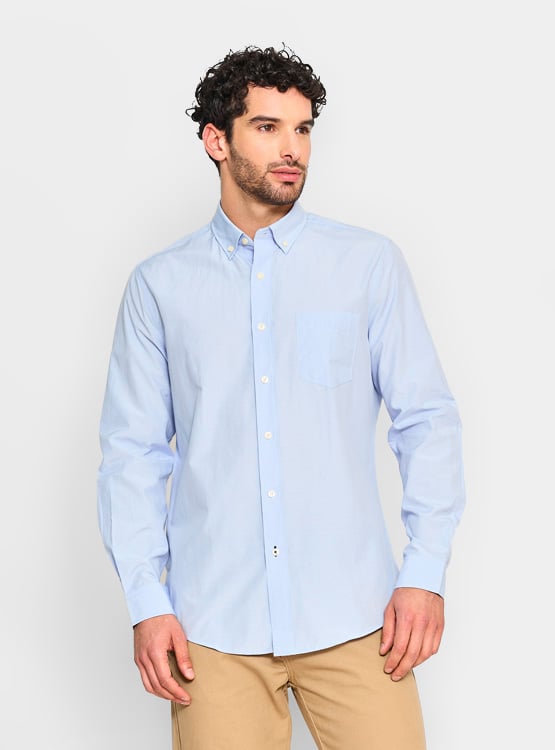 CAMISA KENNETH STEVENS MANGA LARGA BOLID - 1