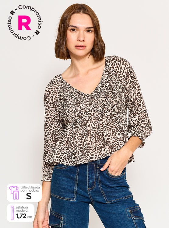 BLUSA MANGA 3/4 MUJER BARBADOS PANAL - 1