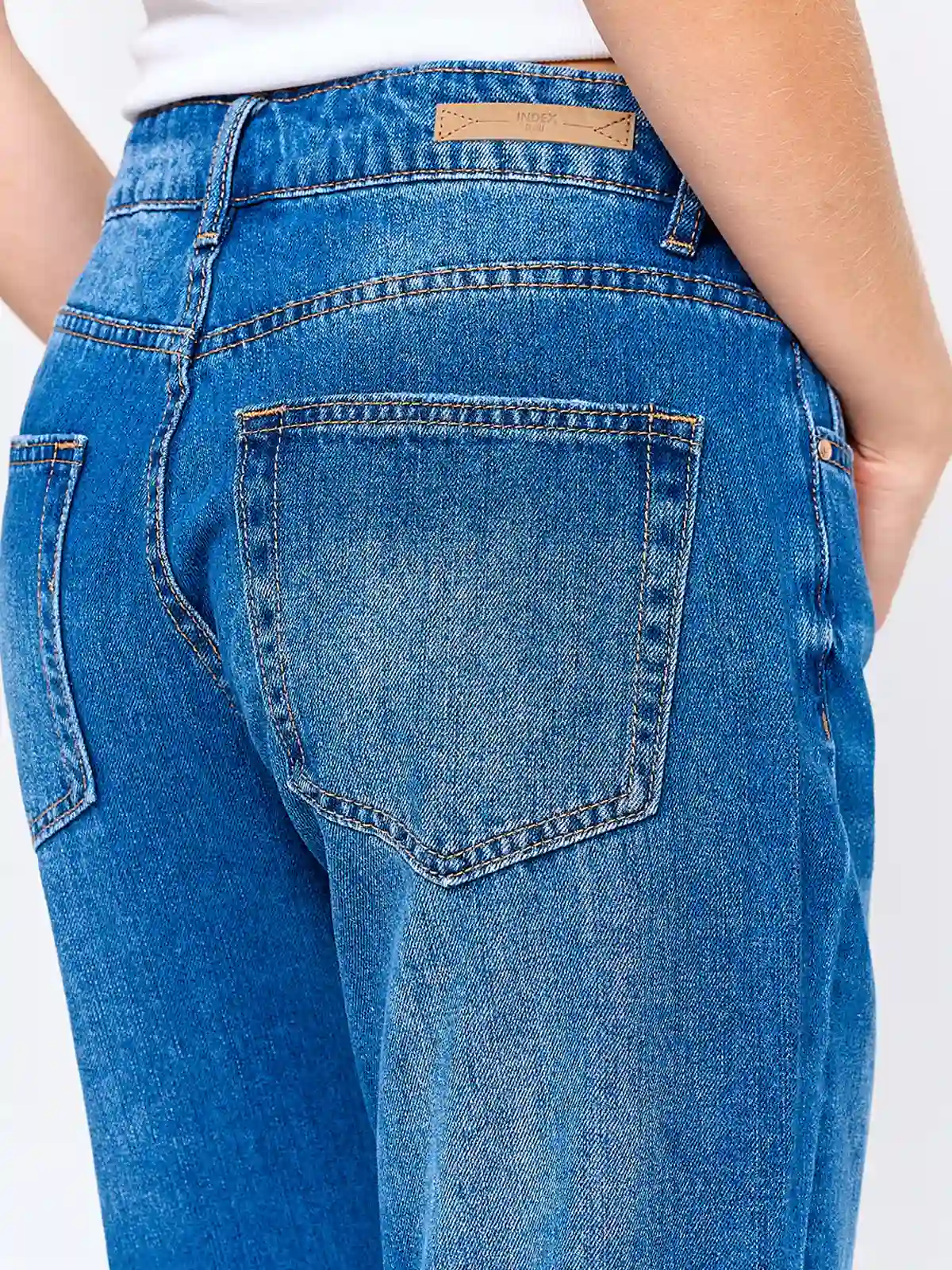 JEANS MUJER INDEX ALGODÓN MOM TIRO MEDIO - 5