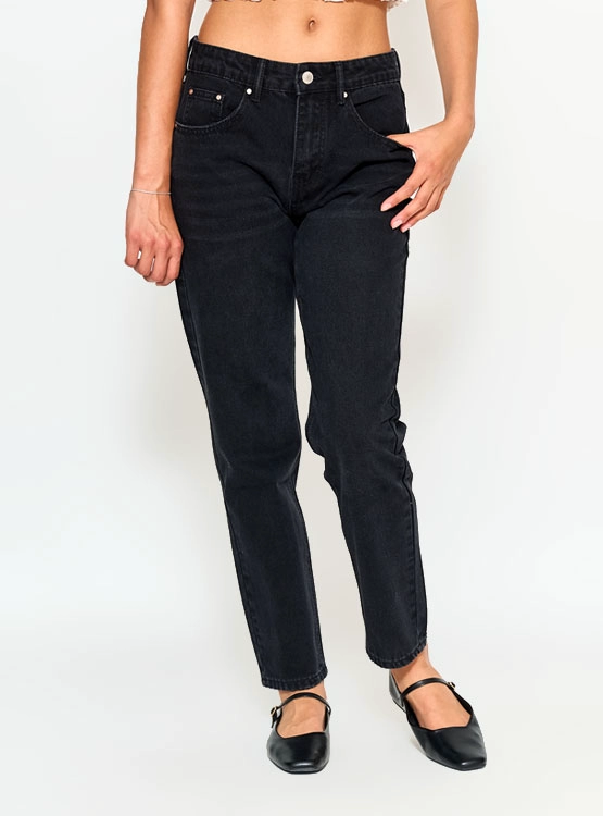 JEANS MUJER INDEX ALGODÓN MOM TIRO MEDIO - 2