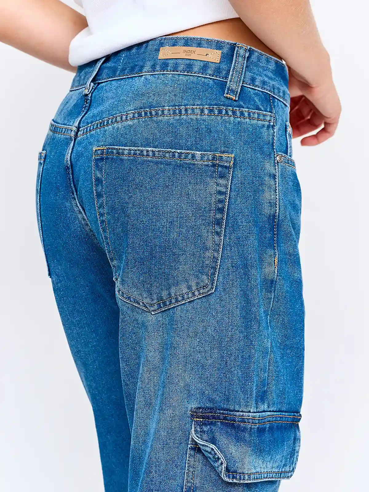 JEANS MUJER INDEX CARGO - 5