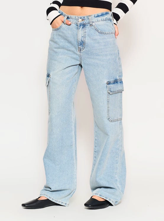 JEANS MUJER INDEX CARGO - 2