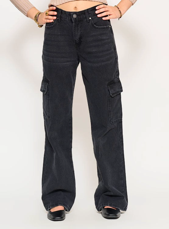 JEANS MUJER INDEX CARGO - 2