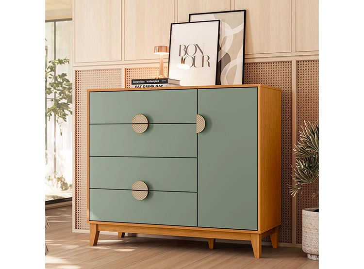 CÓMODA VEKKA HOME IPE SALVIA 1P 4C - 7
