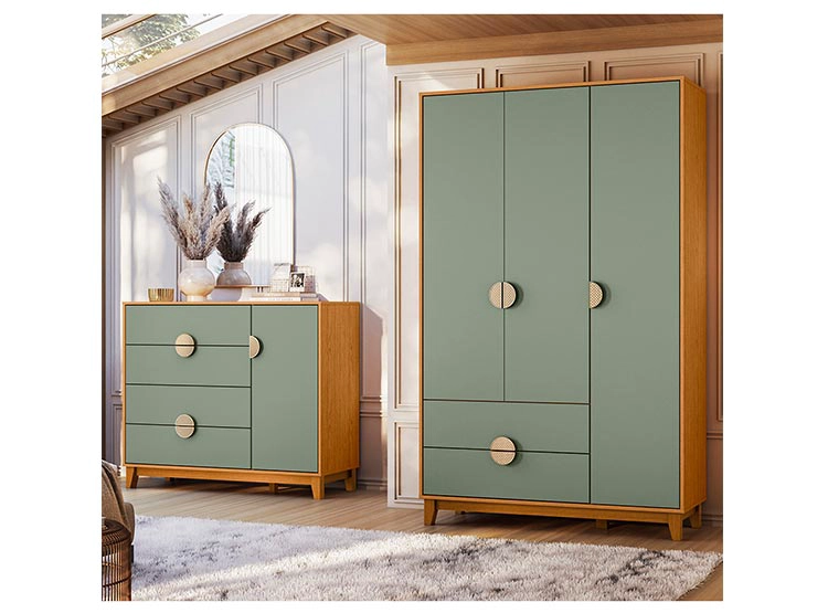 CÓMODA VEKKA HOME IPE SALVIA 1P 4C - 8