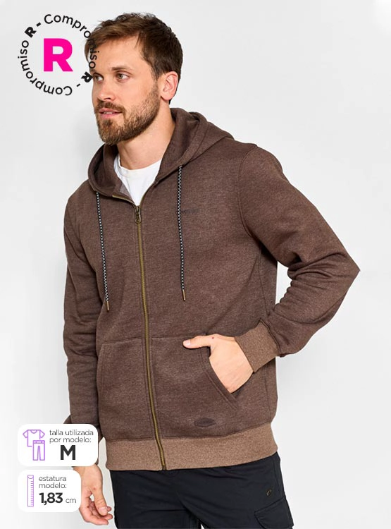 POLERÓN ALGODÓN HOMBRE CLOUDBREAK BÁSICO FULL ZIPPER - 1