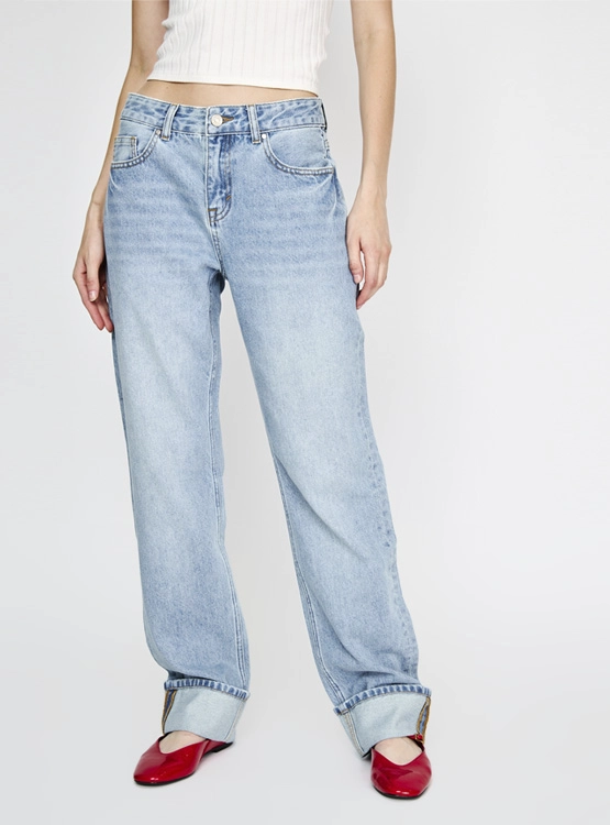 JEANS MUJER INDEX ALGODÓN RECTO TIRO MEDIO - 2