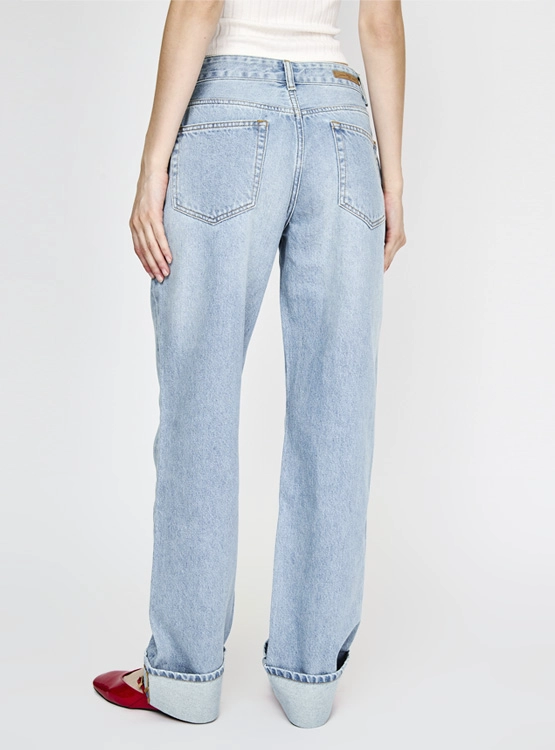 JEANS MUJER INDEX ALGODÓN RECTO TIRO MEDIO - 3