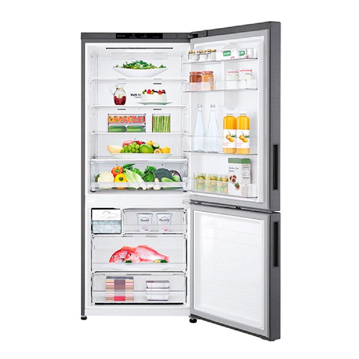 REFRIGERADOR BOTTOM FREEZER LG NO FROST 421 L DOOR COOLING GB40BPG - 3