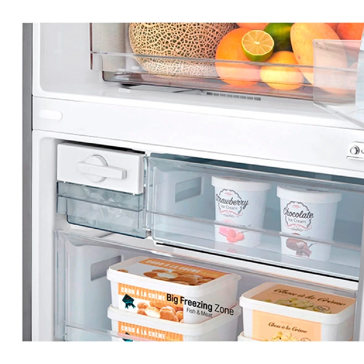REFRIGERADOR BOTTOM FREEZER LG NO FROST 421 L DOOR COOLING GB40BPG - 8