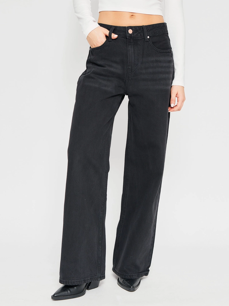 JEANS MUJER INDEX ALGODÓN WIDELG TIRO MEDIO - 2