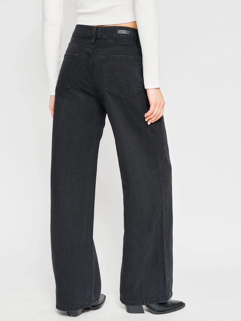 JEANS MUJER INDEX ALGODÓN WIDELG TIRO MEDIO - 3
