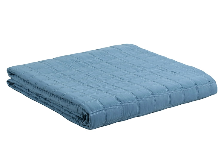 CUBRECAMA QUILT ANDES 1.5 PLAZAS AZUL CONTEMPO - 2