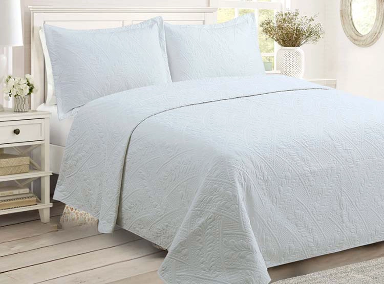 CUBRECAMA QUILT ANDES 1.5 PLAZAS CRUDO PORTUGAL - 1