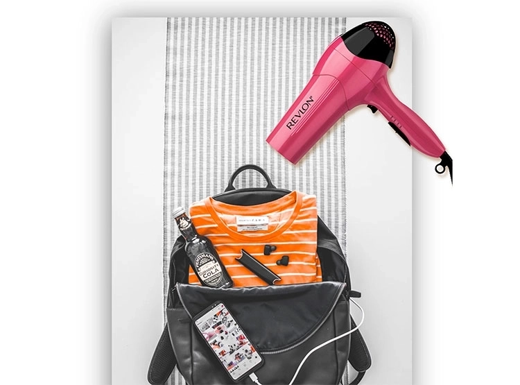 SECADOR REVLON ESSENTIALS CONTROL FRIZZ PINK - 6