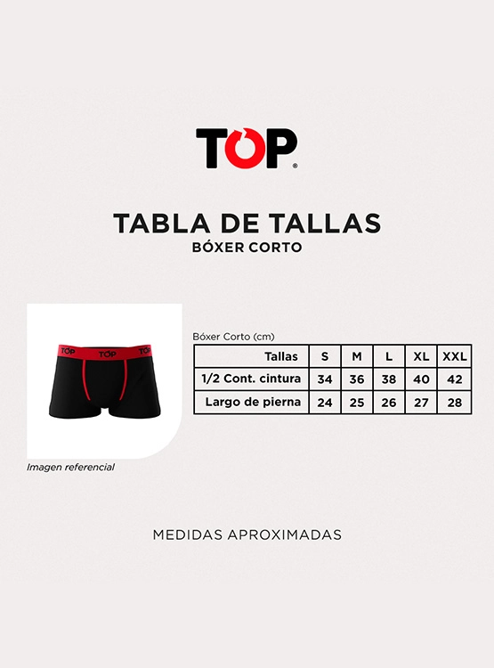 PACK X4 BÓXER HOMBRE TOP MULTICOLOR CORTO - 6