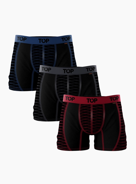PACK X3 BÓXER MICROFIBRA HOMBRE TOP MULTICOLOR MEDIO - 1