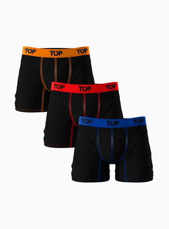 PACK X3 BÓXER MICROFIBRA HOMBRE TOP MULTICOLOR MEDIO - 1