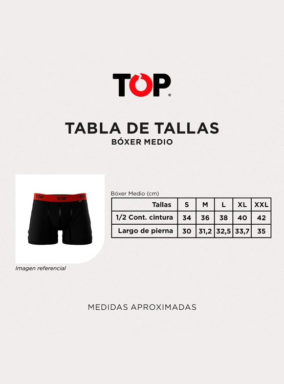 PACK X3 BÓXER MICROFIBRA HOMBRE TOP MULTICOLOR MEDIO - 5