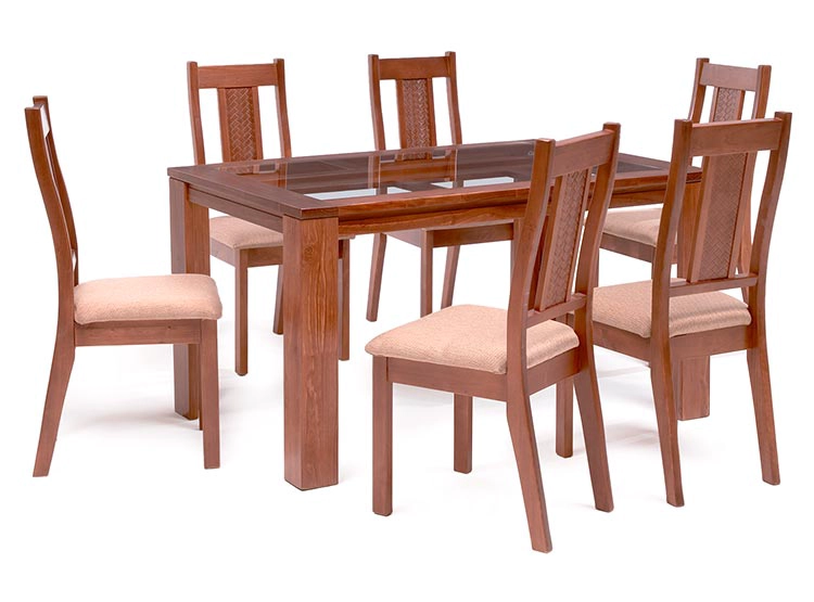 JUEGO DE COMEDOR EROOMS NEW MALAGA 6S - 1