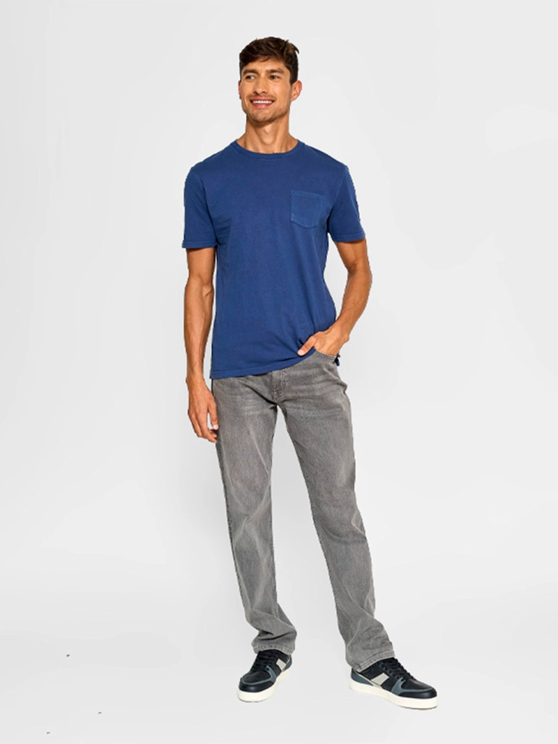 POLERA HOMBRE CACHAREL ALGODÓN CUELLO REDONDO - 4