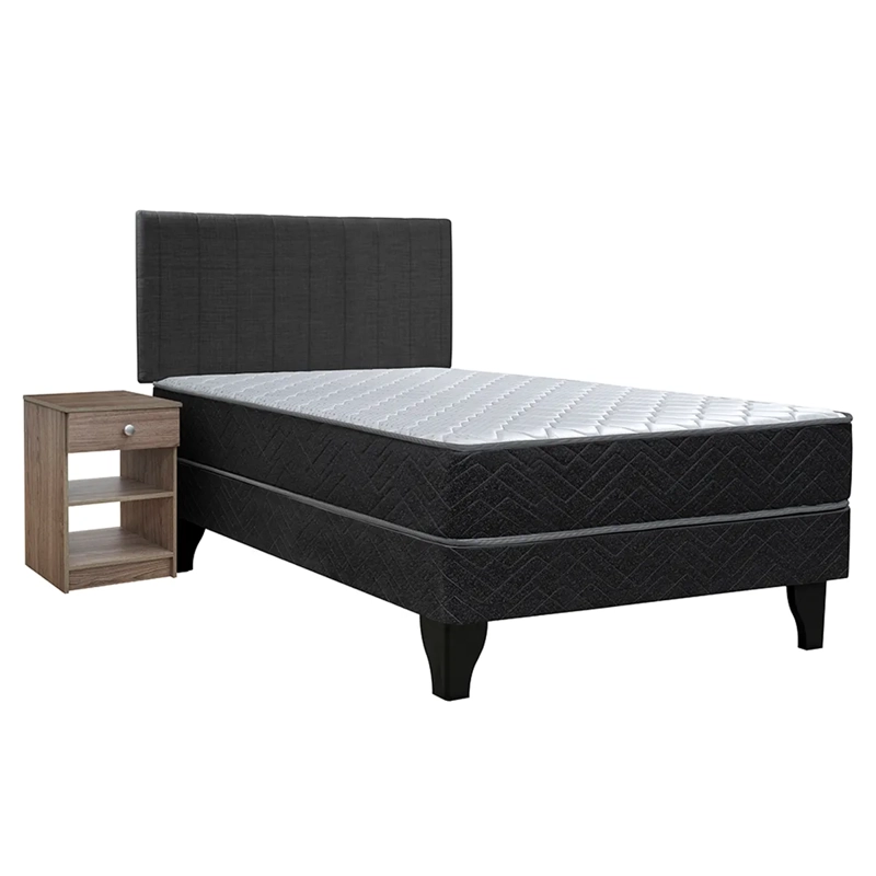 JUEGO DE DORMITORIO CELTA CAMA EUROPEA CADIZ 1.5 PLAZAS + SET - 1