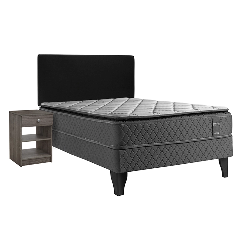 JUEGO DE DORMITORIO CELTA CAMA EUROPEA MORFEO 1.5 PLAZAS + SET - 1