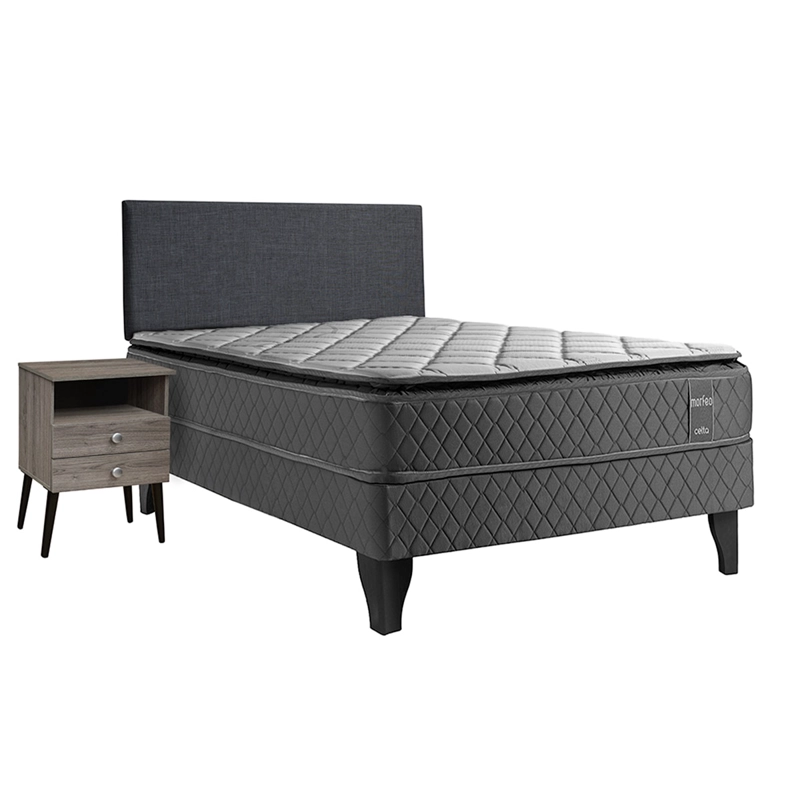 JUEGO DE DORMITORIO CELTA CAMA EUROPEA MORFEO 1.5 PLAZAS + SET - 1