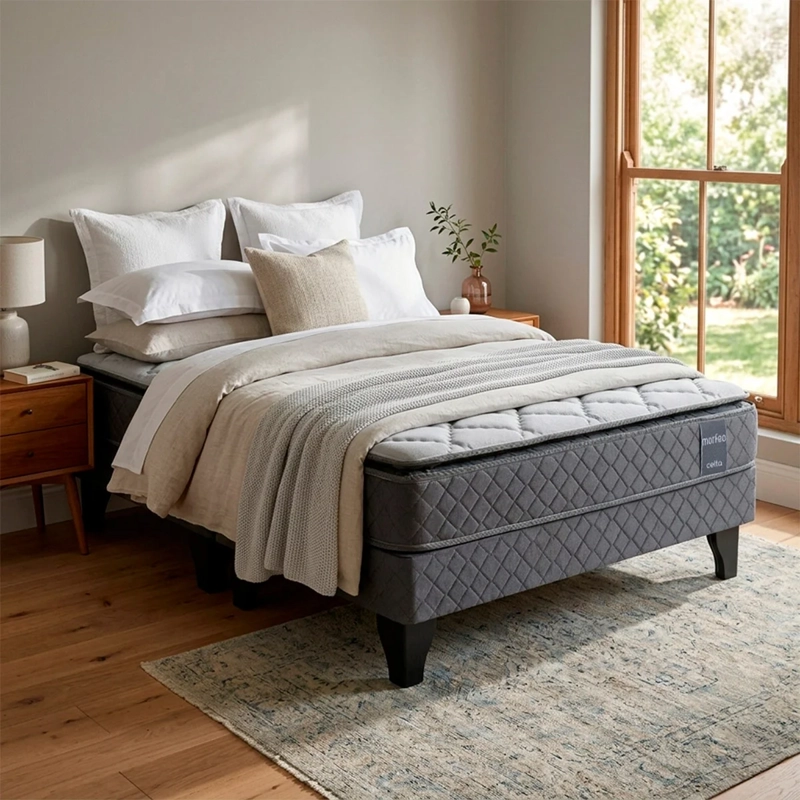 JUEGO DE DORMITORIO CELTA CAMA EUROPEA MORFEO BD KING + SET - 5