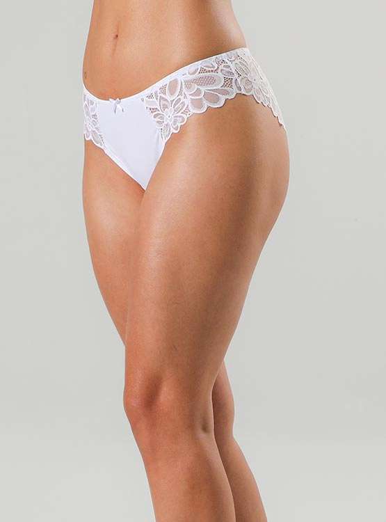 CALZÓN BIKINI FLORES ENCAJE FLOR - 2