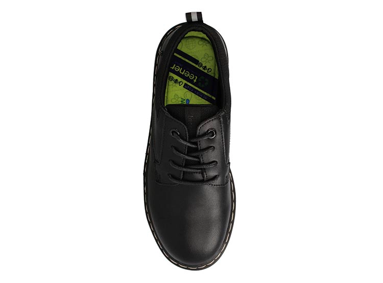 ZAPATOS ESCOLARES CUERO MUJER TEENER NEGRO MARTI - 4