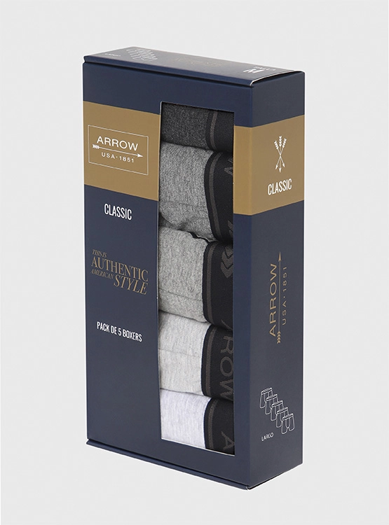 PACK X3 BÓXER ALGODÓN HOMBRE ARROW MULTICOLOR - 7