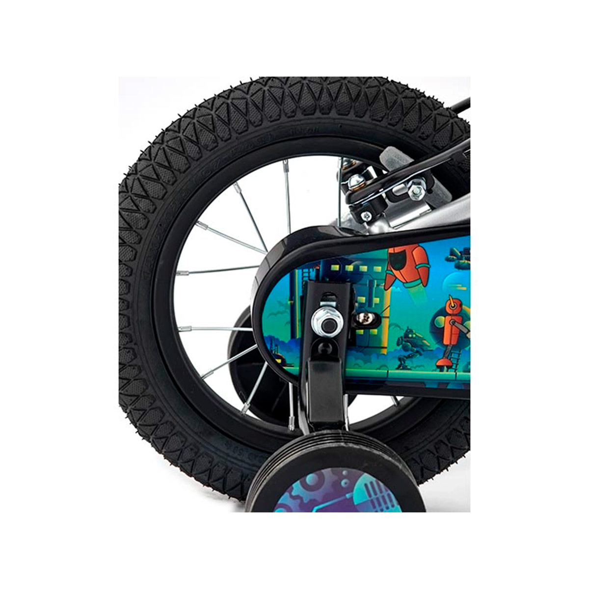 BICILETA INFANTIL BIANCHI GOLIAT PLATA METÁLICO ARO 12  - 4