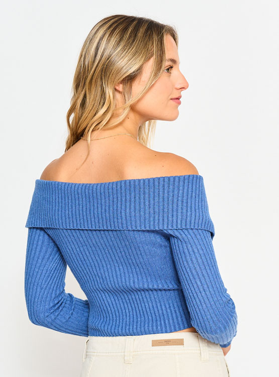 SWEATER MANGA LARGA MUJER INDEX HOMBROS DESCUBIERTOS - 2