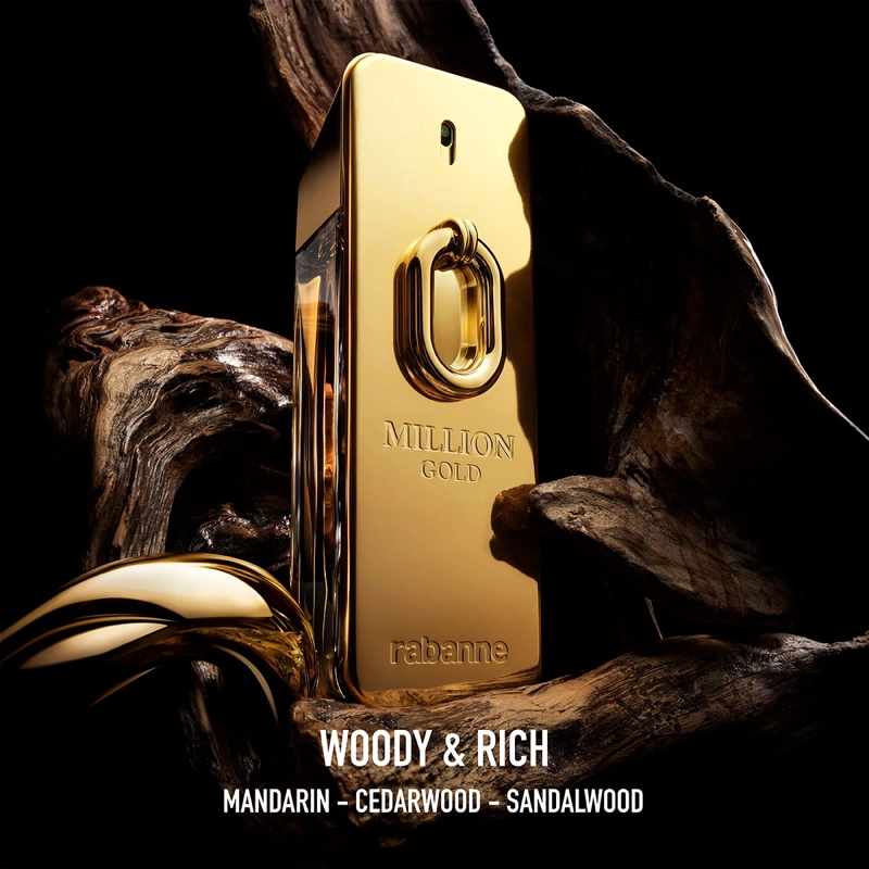 PERFUME RABANNE MILLION GOLD HOMBRE EDP 50 ML - 3